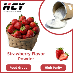 Poudre aromatisante à la fraise de qualité alimentaire HCY, arôme de fruit de haute pureté pour les aliments et les boissons - Product Image 1