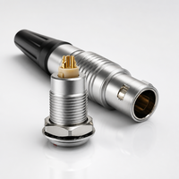Connecteur auto-bloquant Push-Pull UHUB Série B 0B FGG EGG 0b 2p 3p 4p, broches plaquées or usinées avec précision, fiche