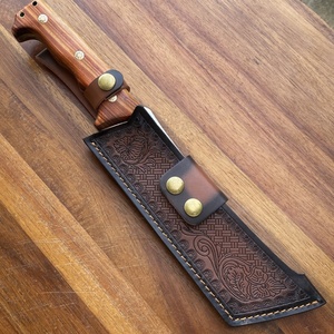 Cuchillo Táctico de Supervivencia de Alta Calidad, Hoja de Acero Inoxidable, Mango de Madera, Personalizable, OEM, DIY, Cuchillo de Bolsillo Holy Fire Token - Product Image 5