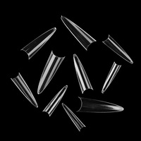 Ventes chaudes, pointes d'ongles super longues en stiletto, 3 couleurs, pointes d'ongles de haute qualité