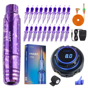 Mât P10 <span class=keywords><strong>Kit</strong></span> <span class=keywords><strong>complet</strong></span> de tatouage mitrailleuses alimentation aiguilles de tatouage 20 pièces Kits et fournitures de <span class=keywords><strong>machine</strong></span> à <span class=keywords><strong>tatouer</strong></span> les sourcils - Product Image 1