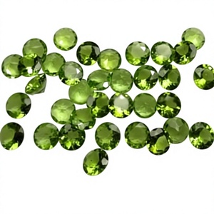 Peridoto Verde Natural de 6mm, Corte Facetado Redondo, Piedra Preciosa Suelta, Certificado por Terceros, Venta al Por Mayor, Gopika Exports para Joyería - Product Image 2