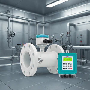 Customizable Digital Ultrasonic <b>Flow</b> <b>Meter</b> Variable Area for Oil & <b>Water</b> Plastic Flange Connection 1% Accuracy for Medium - Product Image 4