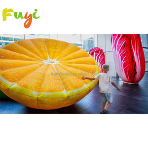 Benutzer definierte aufblasbare Frucht <span class=keywords><strong>Promotion</strong></span> Modell Riesen aufblasbare Frucht Modell lebendige aufblasbare Bananen ballon - Product Image 4