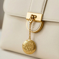Petits pendentifs transfrontaliers, accessoires vestimentaires pour le commerce extérieur, breloques de collier, sangles de téléphone, porte-clés, pendentifs de sac - Cœur en cuivre