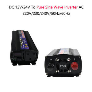 <span class=keywords><strong>Convertisseur</strong></span> de fréquence à onde sinusoïdale pure 1000W 500W DC <span class=keywords><strong>12V</strong></span> 24V 48V AC 220V, onduleur de puissance 50Hz 60Hz, transformateur pour voiture - Product Image 3