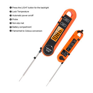 Fast Accurate Digital Food Thermometer IPX5 Waterproof with Temperature Lock for Kitchen <b>BBQ</b> and Formula - Product Image 4