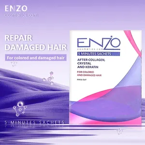 Customized OEM Private Label Sachets Natural Fresh And Silky Restore Damaged Hair Keratin Shampoo Moisturizing Hair Care