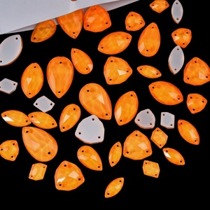 OLeeya Strass en Gros Formes Assorties 20, 50, 100 Pièces Cristaux de Verre à Coudre à Dos Plat pour Accessoires - Product Image 4