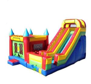 厂家价格充气干式滑梯商用儿童充气滑梯跳跃城堡充气蹦床滑梯 - Product Image 3