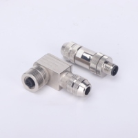 Konverter kabel Mono, 4-Pin XLR ke 6.5mm Jack Adapter Din tipe 2 Meter kabel Mono konektor M12 tahan air