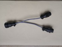 Adaptateur de prise USB double partagée AIS PILOT PLUG SPLITTER, interface 1/2, câble USB, matériau ABS, type standard