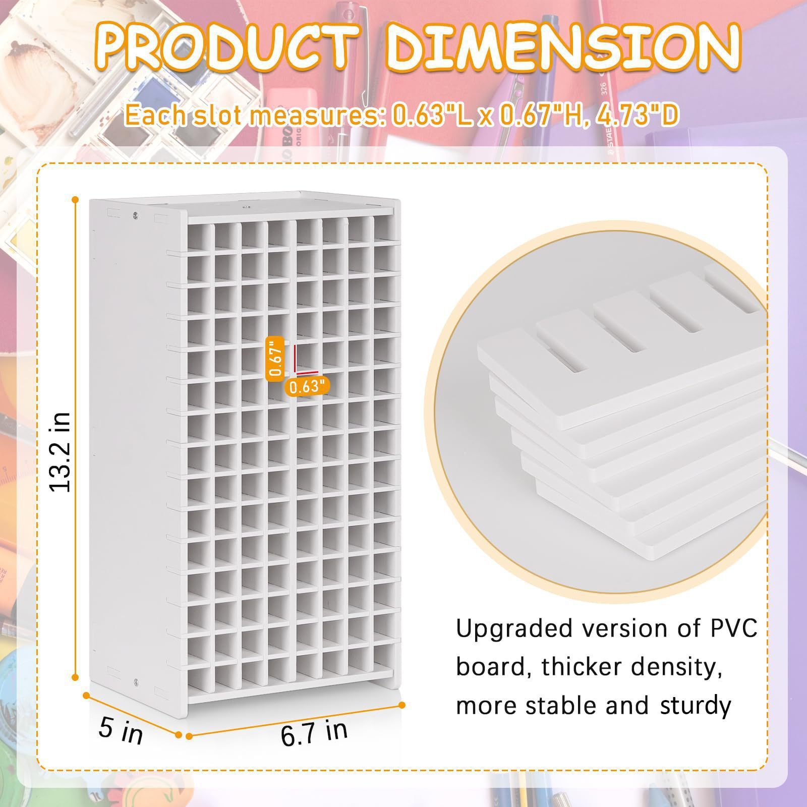 [120 Holes] Marker Holder (17*33.5*12.7cm)