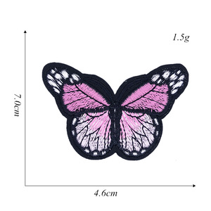Patch en tissu de broderie papillon multicolore de dessin animé bricolage vêtements accessoires Patch repassage dos colle timbre de broderie en Stock - Product Image 5