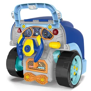 New arrivals đa chức năng tự làm trẻ em công cụ điện xe tải động cơ xe động cơ đồ chơi với âm thanh ánh sáng