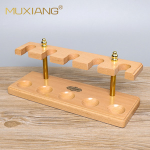 Muxiang Wooden <b>Pipe</b> <b>Stand</b> 5 Position Upright Holder Display Rack For Smoking <b>Pipes</b> - Product Image 3