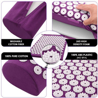 Tapis et oreiller d'acupression pour massage des pieds et des jambes, réflexologie, soulagement des douleurs musculaires – Vente en gros