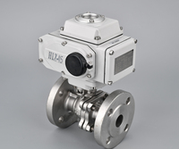 Vanne à boisseau sphérique électrique haute pression JINGJUN DN50 PN63 12V en acier inoxydable à commande à distance, filetage BSP, à brides, OEM
