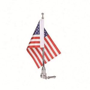 สินค้าใหม่ปี 2025 ขายส่ง ธงติดรถมอเตอร์ไซค์แบบติดด้านหลัง สีดำ สำหรับแคมเปญ ราคาถูก ประกอบง่าย รับทำตามสั่ง พร้อมธง - Product Image 2