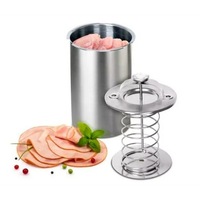 Presse à viande en acier inoxydable pour charcuterie, sandwichs, déjeuner, bacon, presse à viande, boîte à pression