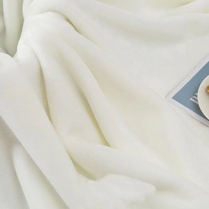 Manta de Coral Sólido Blanco Faleirong, Antipelusas, para las Cuatro Estaciones, 100% Poliéster, Tejida, para Cama, Sofá, Yoga - Product Image 5