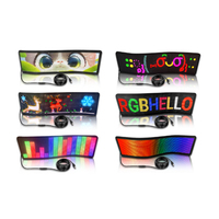Grand écran transfrontalier P2 LED affichage Flexible pour téléphones mobiles voiture fenêtre arrière IP65 application extérieure affichage de texte SDK