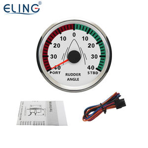 ELING 85MM समुद्री नाव नौका पतवार कोण सूचक गेज मीटर 0-190ohm के साथ संभोग के साथ सेंसर 12V 24 वोल्ट backlight - Product Image 6