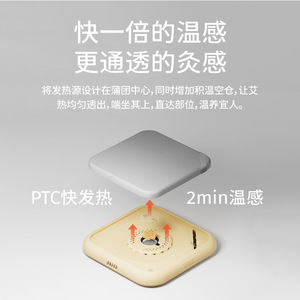 zdeer Left Point Smart Moxibustion <b>Cushion</b> for Home Use, Moxibustion <b>Cushion</b>/Seat <b>Cushion</b> - Product Image 3