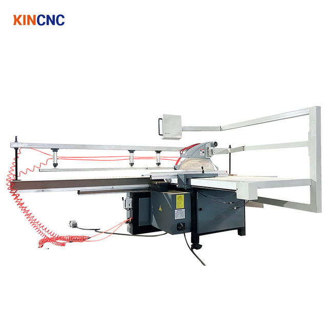 KINCNC Automatic Horizontal Motor Pneumatic Clamping Digital Sliding Table Saw Precision Wood Cutting Panel Saw 380V 5.5kW