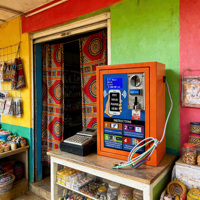 Distributeur automatique 4G WiFi anti-vandalisme avec fonction de recharge, kiosque en magasin