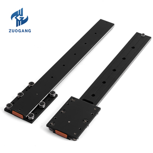Rieles de guía de rodillos de doble eje para vitrina de lujo, toboganes montados en la parte inferior para vitrina de joyería, vitrinas - Product Image 1