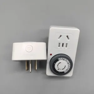 Lalaxy Automatic Timing Switch Indoor Mini 24-Hour Mechanical Outlet Timer