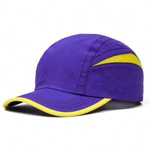Venta al por mayor de gorras deportivas con imagen de 6 paneles con logotipo bordado personalizado, gorras deportivas de verano para exteriores, comunes, de poliéster, para correr, de secado rápido - Product Image 5