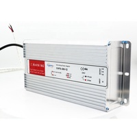 Transformateur LED étanche IP67 AC/DC CHUHAN, alimentation électrique 300W, sortie simple 220VAC 12V/24V 25A/12.5A 50-60Hz, boîtier en aluminium