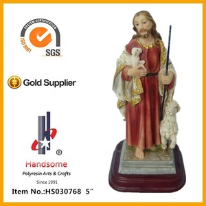 5 pouces San Christopher Personnalisé décoration de la maison Christ statue En Résine En <span class=keywords><strong>Gros</strong></span> - Product Image 4