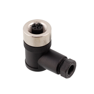 M12 Angled nữ nhựa lắp ráp nối vít <span class=keywords><strong>2pin</strong></span> 3pin 4pin 5pin <span class=keywords><strong>6pin</strong></span> 8Pin không thấm nước IP67 - Product Image 4