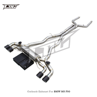 Système d'échappement Catback à soupapes personnalisées Z Pipe pour BMW M5 F90 4.4T 2018-2023 Tuyau d'échappement Silencieux avec embouts en fibre de carbone