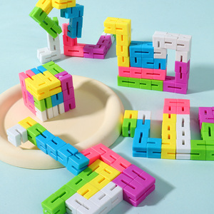 Alien Variant Rubik's Cube 3D <b>Building</b> <b>Blocks</b> Multi-functional Brain-boosting Puzzle Toy For Kids Age 5 7 Years Unisex - Product Image 3