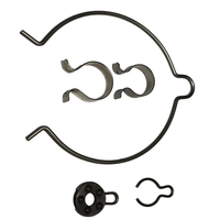 Support d'ampoule LED industriel en acier avec clips de maintien à ressort pour projecteur encastré MR16/MR11