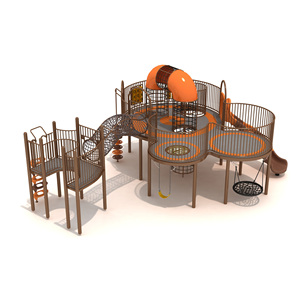 Ensemble de glissades d'escalade en plastique <span class=keywords><strong>pour</strong></span> aire de jeux extérieure multifonctionnelle personnalisée <span class=keywords><strong>pour</strong></span> enfants, construction de haute qualité, capacité de 8 enfants - Product Image 1