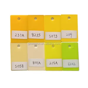 黄绿色奢华设计亚克力板1/4英寸厚亚克力板激光雕刻板