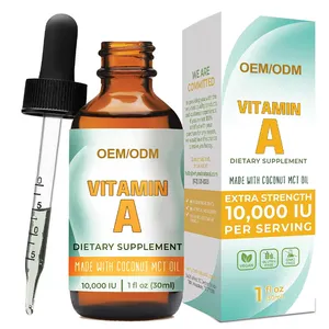 Gouttes liquides de vitamine A pour aider à stimuler le système immunitaire Produits les plus vendus par OEM et ODM avec complément alimentaire de marque privée