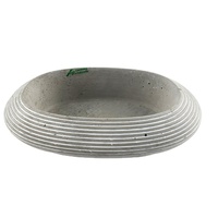 Promotion économique : Jardinière en ciment à design linéaire pour plantes de jardin, bonsaïs, succulentes et cactus