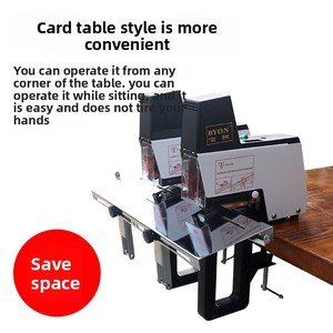 BYON Bao Pre-ST-100G Agrafeuse électrique à double tête pour reliure, force réglable, capacité de 150 agrafes, type table compacte - Product Image 5