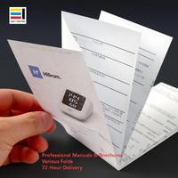 Service d'impression de mini-brochures personnalisées, dépliants pliés, manuels d'utilisation, instructions de produits, impression de règles de conduite, plastification, papier d'art