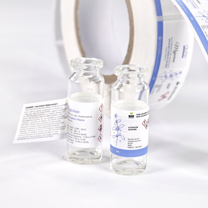 Factory-Direct Custom Eco-Friendly <b>Waterproof</b> Oil-Resistant Bright Silver BOPP Self-Adhesive UV metallic <b>labels</b> 3ml vial <b>labels</b> - Product Image 3