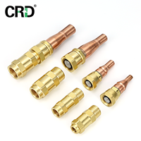 Raccord rapide en laiton pour tuyau de climatisation domestique, 1/4'' 3/8'', haute qualité, durable, pour conduite de réfrigération
