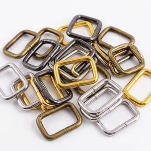 Heavy-duty square brass rectangular buckle, used shoulder straps, <b>webbing</b>, and hardware, for bag making - Product Image 3