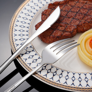 410 Stainless Steel Portuguese Cutlery <b>Set</b> Forks Spoons Western Style Hotel European Plated Steak Knife Dessert Utensils - Product Image 3