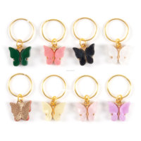 Offre Spéciale : Perles Papillon Tendance pour Cheveux, Accessoires de Coiffure pour Tresses et Locs, Bijoux pour Dreadlocks, Manchettes et Breloques